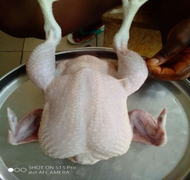 Poulet nettoyé